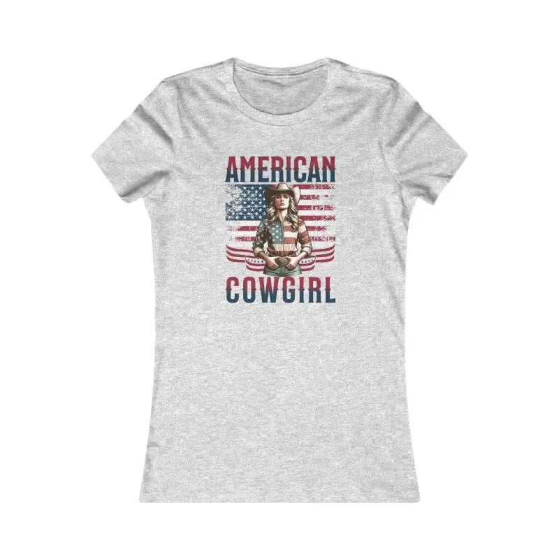 USA Flag Cowgirl Tee - Stylish and Comfy Western Style - DipaliZ