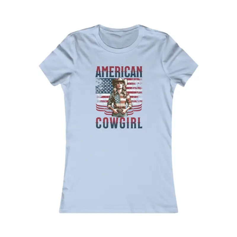 USA Flag Cowgirl Tee - Stylish and Comfy Western Style - DipaliZ