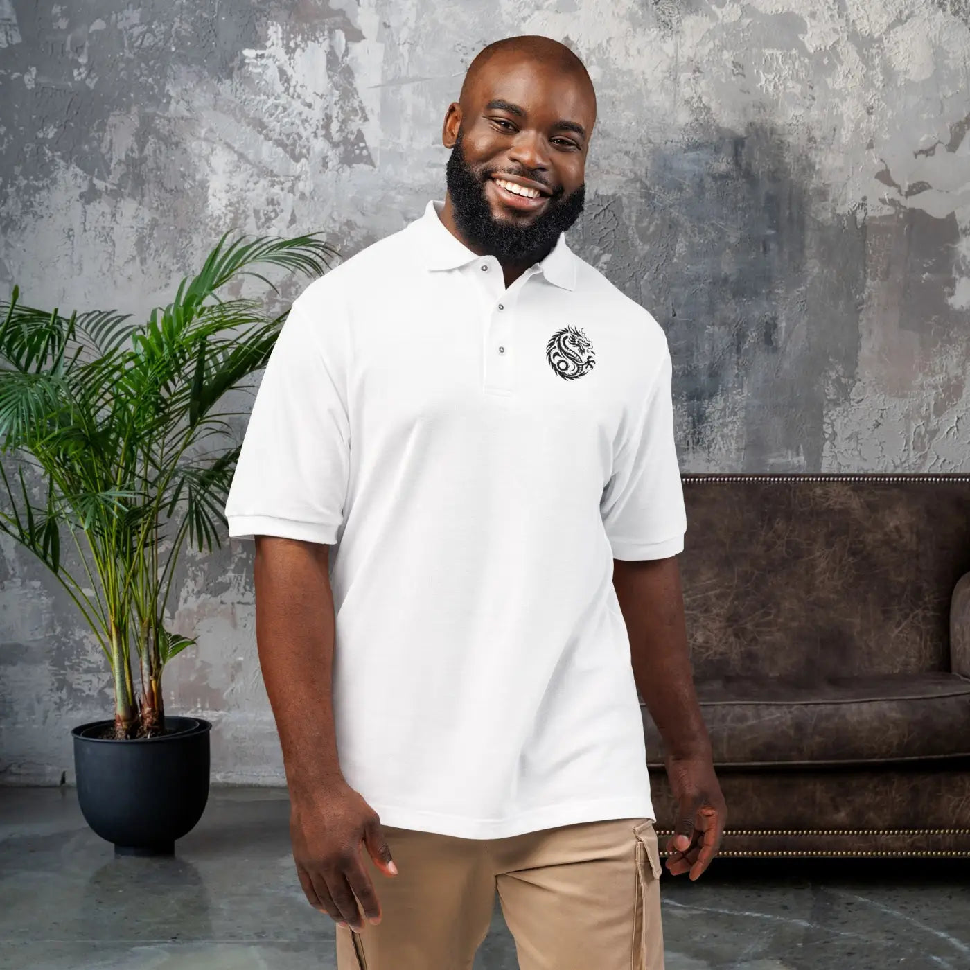 Stylish Embroidered Unisex Polo - Fresh Summer Comfort - DipaliZ