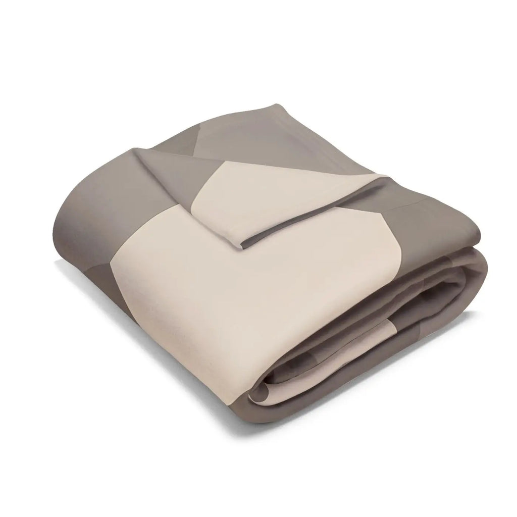 Geometric Fleece Blanket - Bold Design for Cozy Homes - DipaliZ