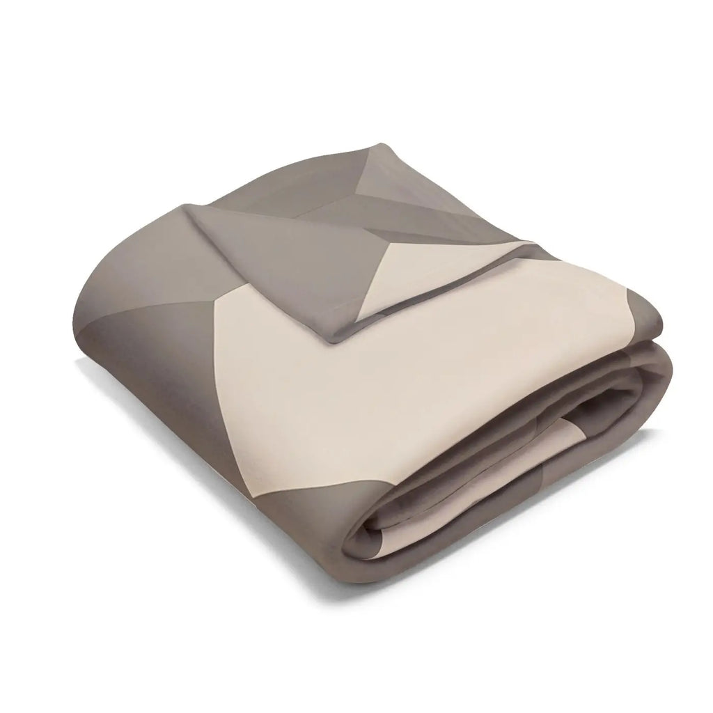 Geometric Fleece Blanket - Bold Design for Cozy Homes - DipaliZ