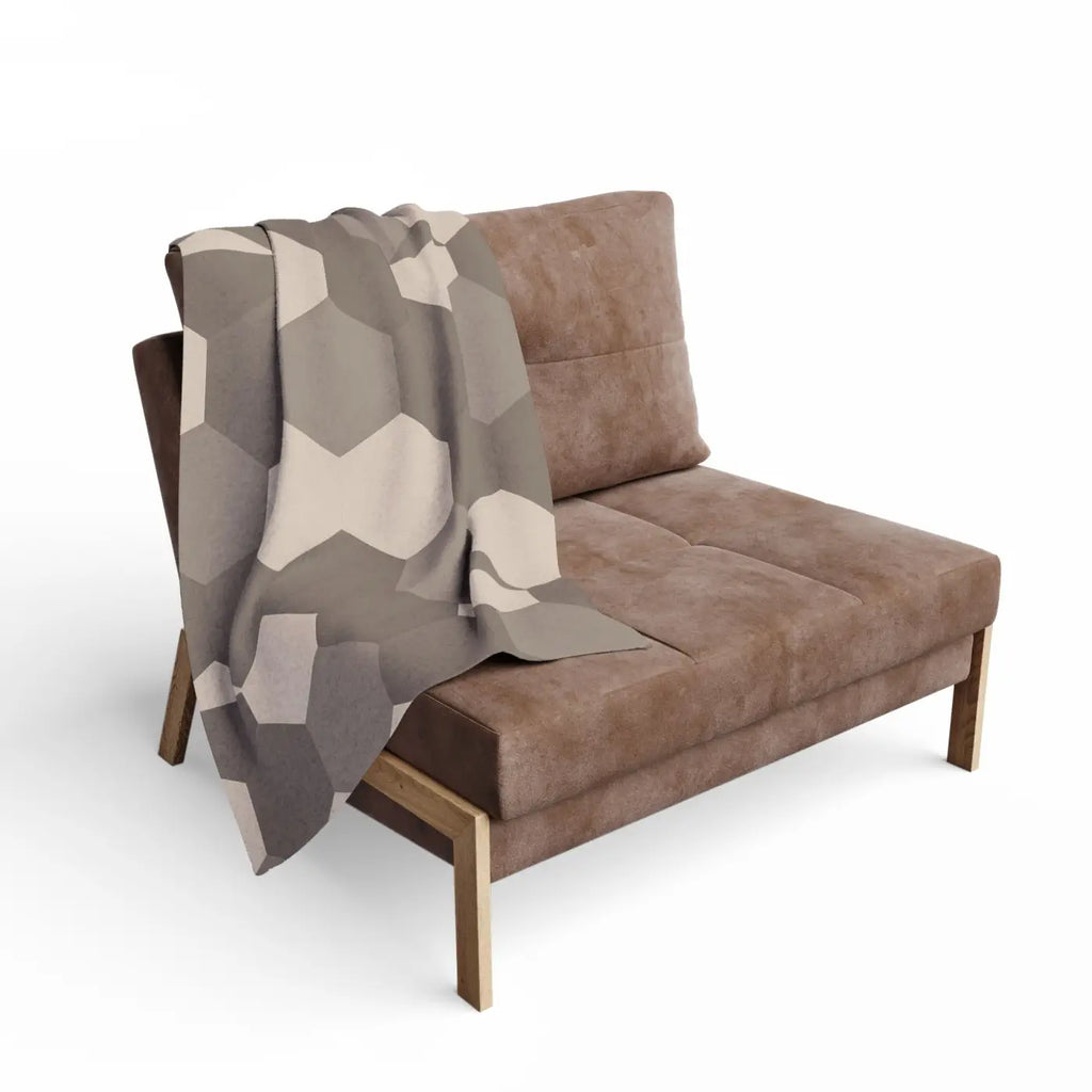 Geometric Fleece Blanket - Bold Design for Cozy Homes - DipaliZ