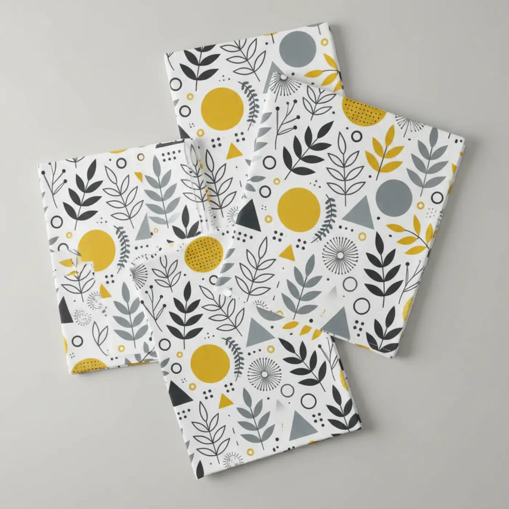 Stylish Geometric Pattern Napkins, Perfect for Dinner Parties, Weddings, Baby Showers, Thanksgiving, Holiday Decor