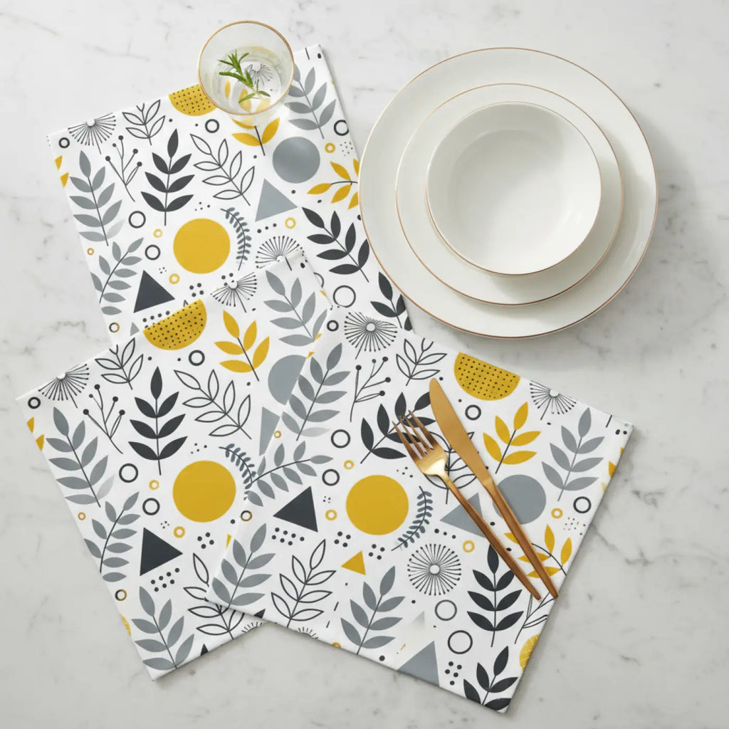 Stylish Geometric Pattern Napkins, Perfect for Dinner Parties, Weddings, Baby Showers, Thanksgiving, Holiday Decor