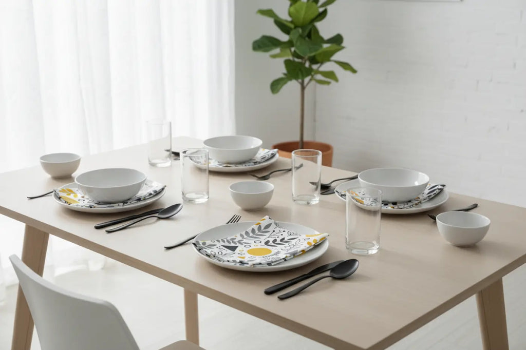 Stylish Geometric Pattern Napkins, Perfect for Dinner Parties, Weddings, Baby Showers, Thanksgiving, Holiday Decor