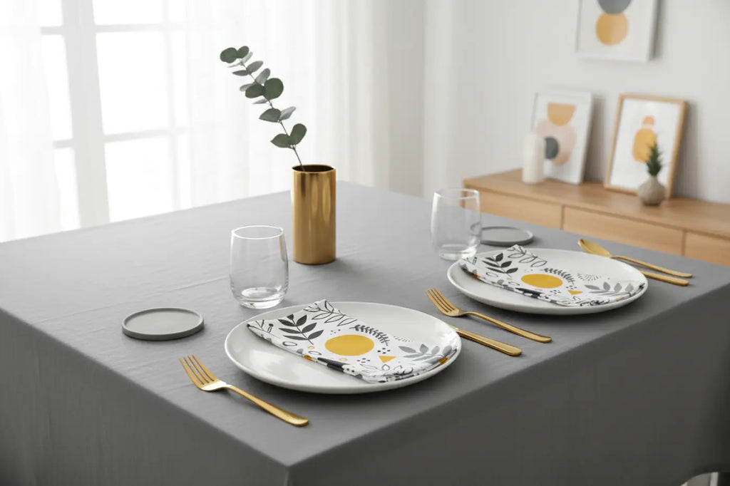 Stylish Geometric Pattern Napkins, Perfect for Dinner Parties, Weddings, Baby Showers, Thanksgiving, Holiday Decor