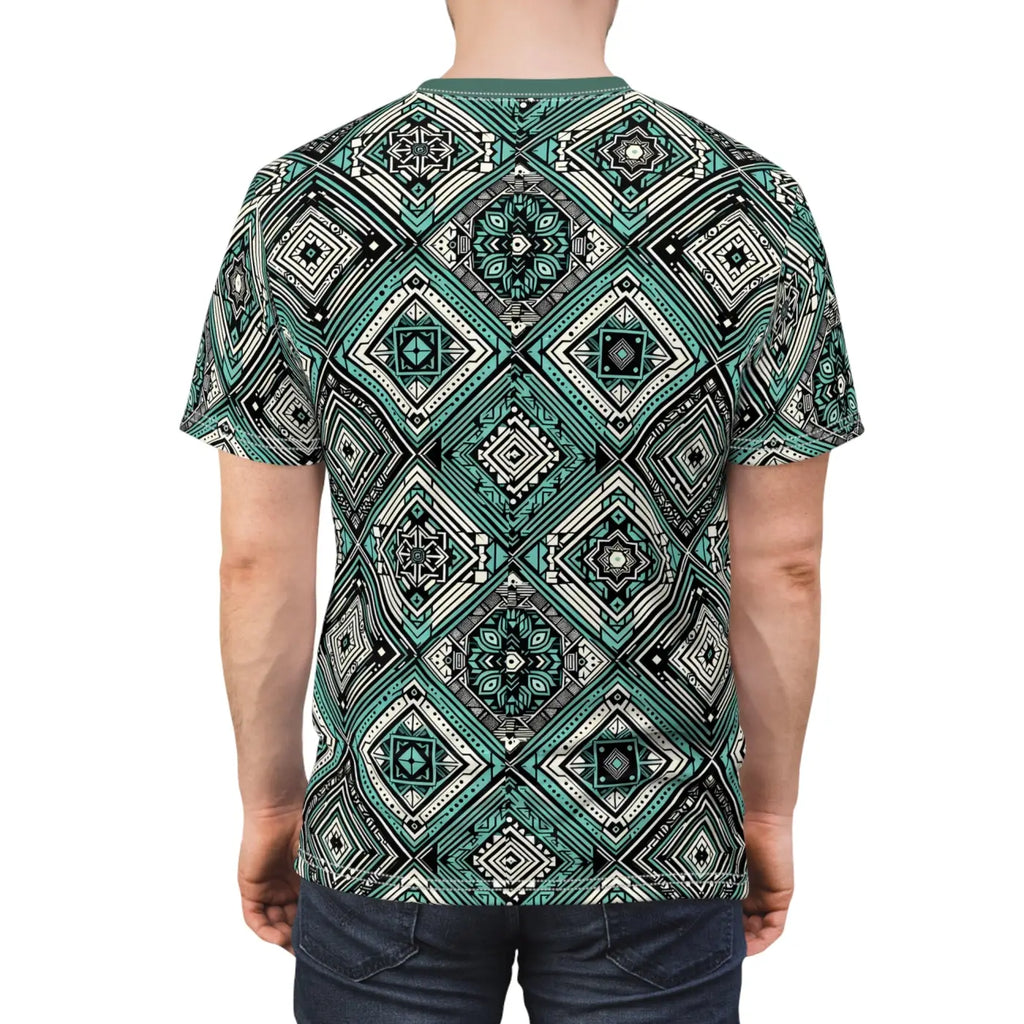 Stylish Geometric Unisex Tee - Bold Casual Outings - DipaliZ