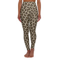High Waisted Yoga Leggings - Leopard Print Activewear - DipaliZ