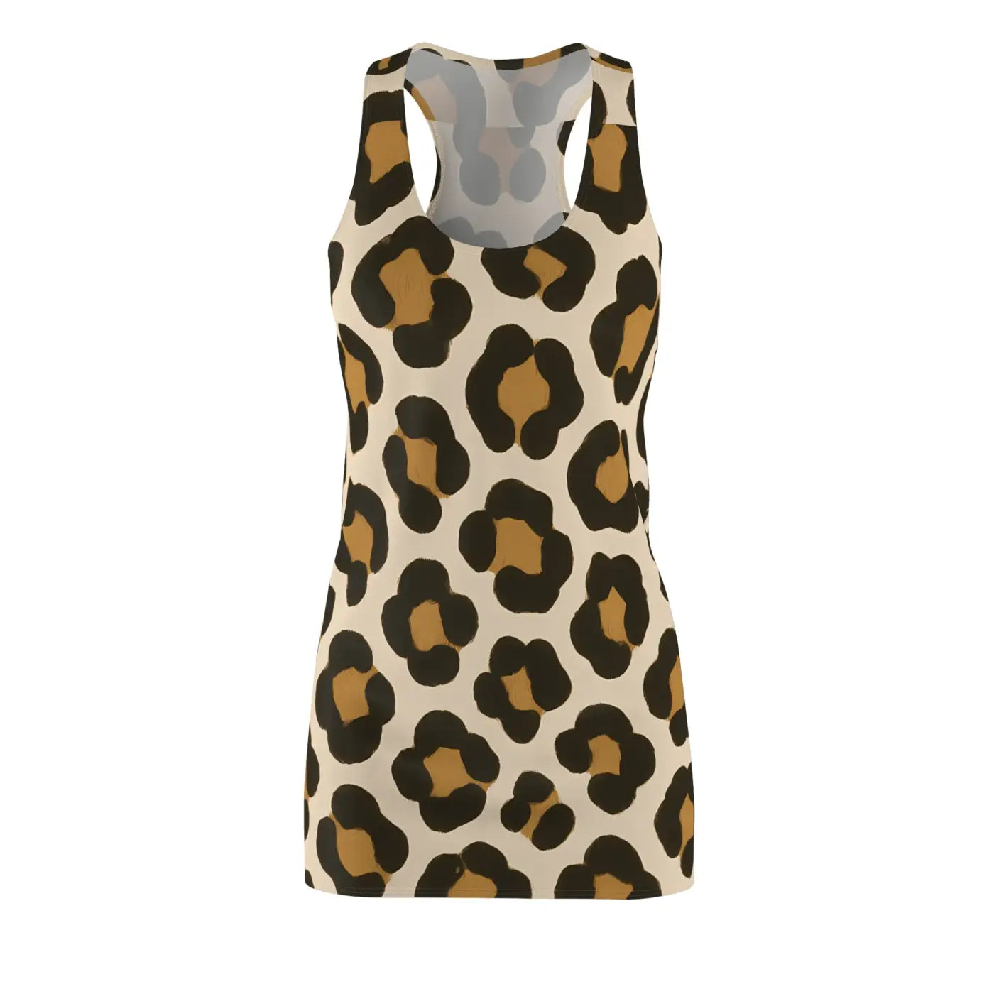 Leopard Print Racerback Dress - Summer Party Outfit - DipaliZ