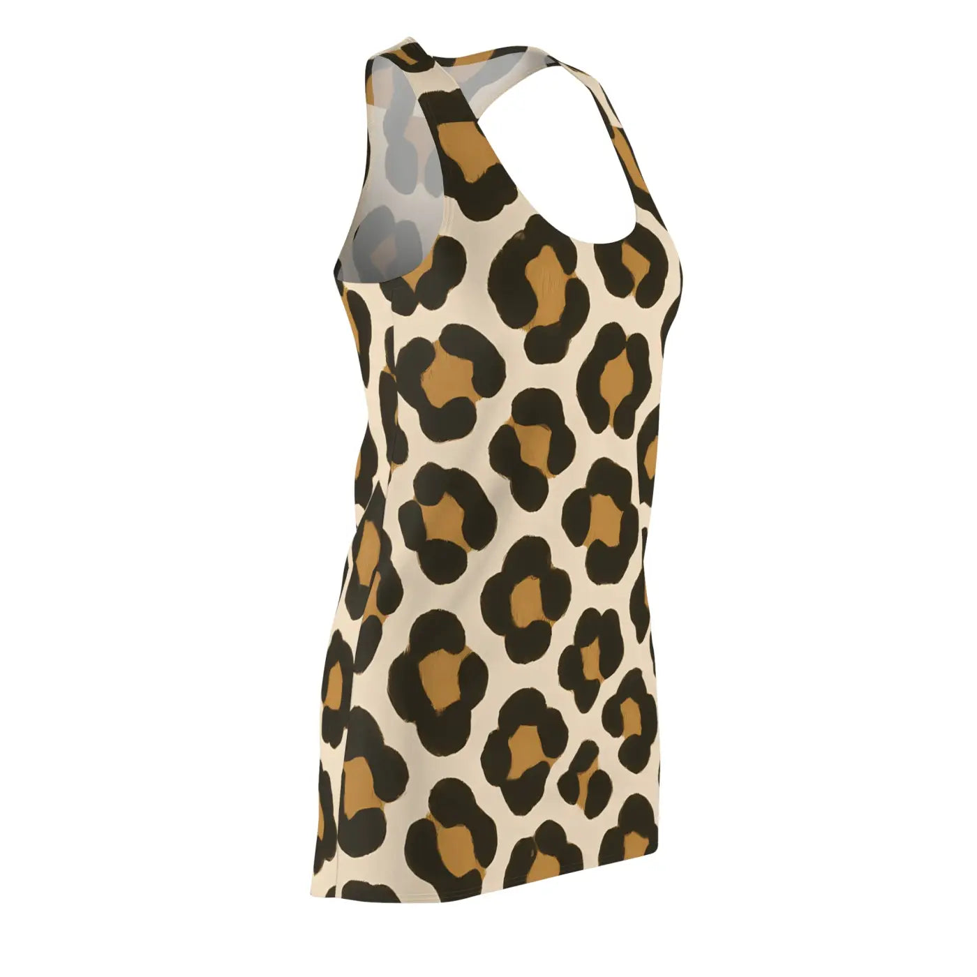 Leopard Print Racerback Dress - Summer Party Outfit - DipaliZ