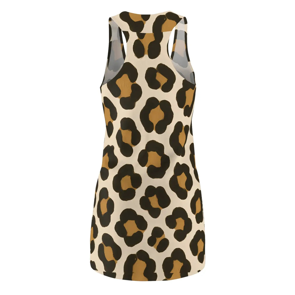 Leopard Print Racerback Dress - Summer Party Outfit - DipaliZ