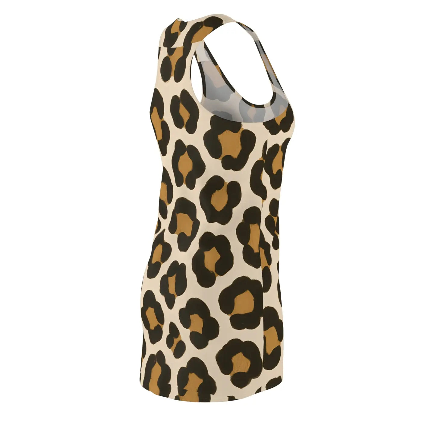 Leopard Print Racerback Dress - Summer Party Outfit - DipaliZ