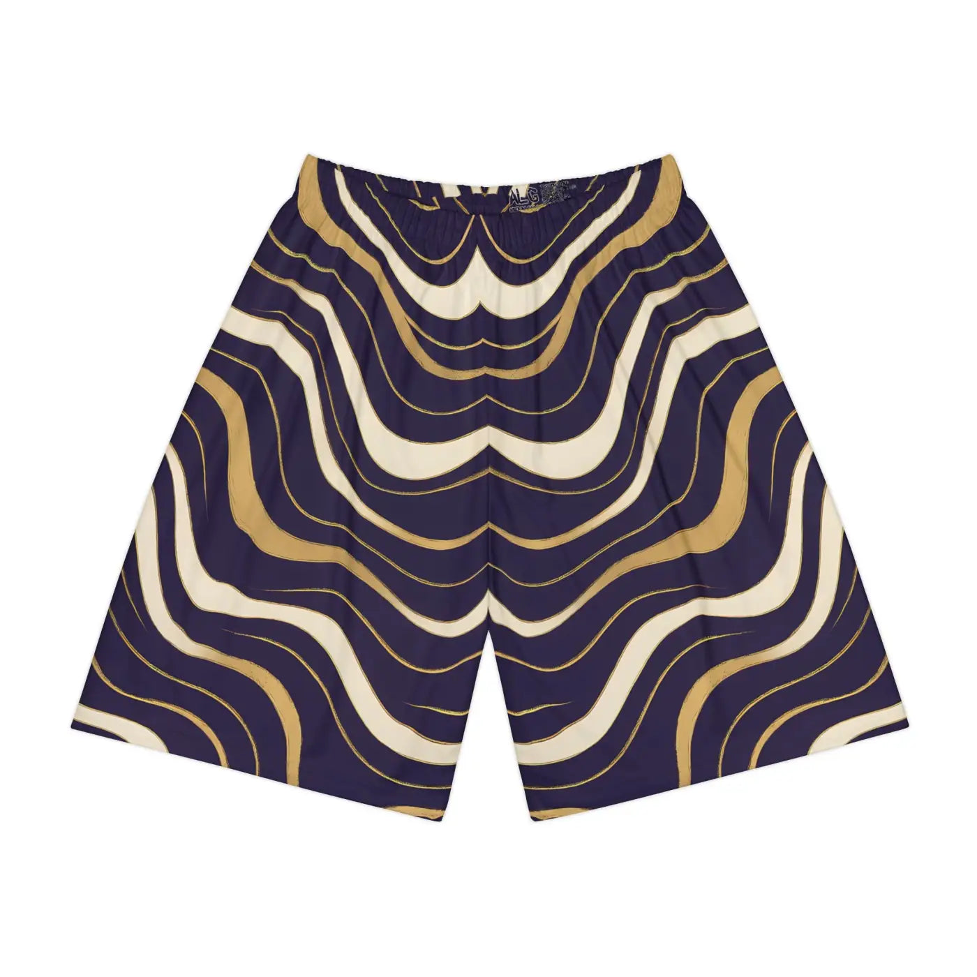 Sports Shorts - Dynamic Waves Design Casual Summer - DipaliZ