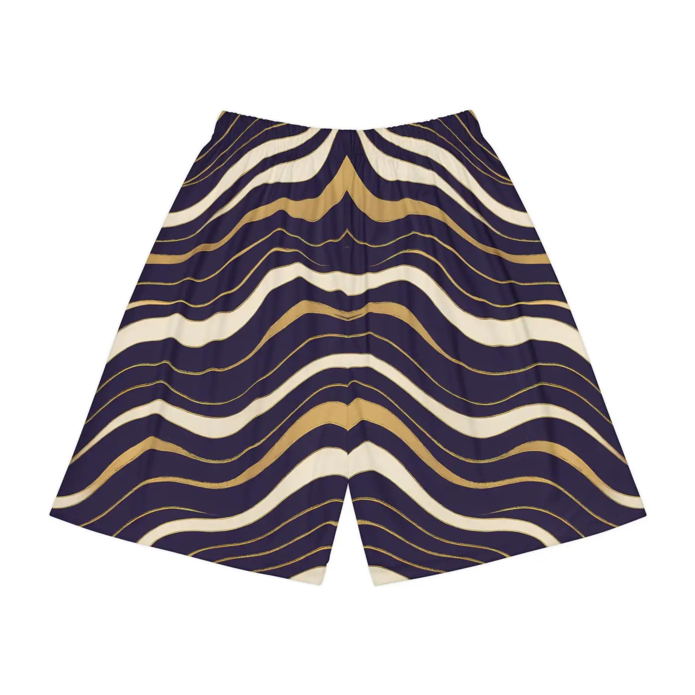 Sports Shorts - Dynamic Waves Design Casual Summer - DipaliZ