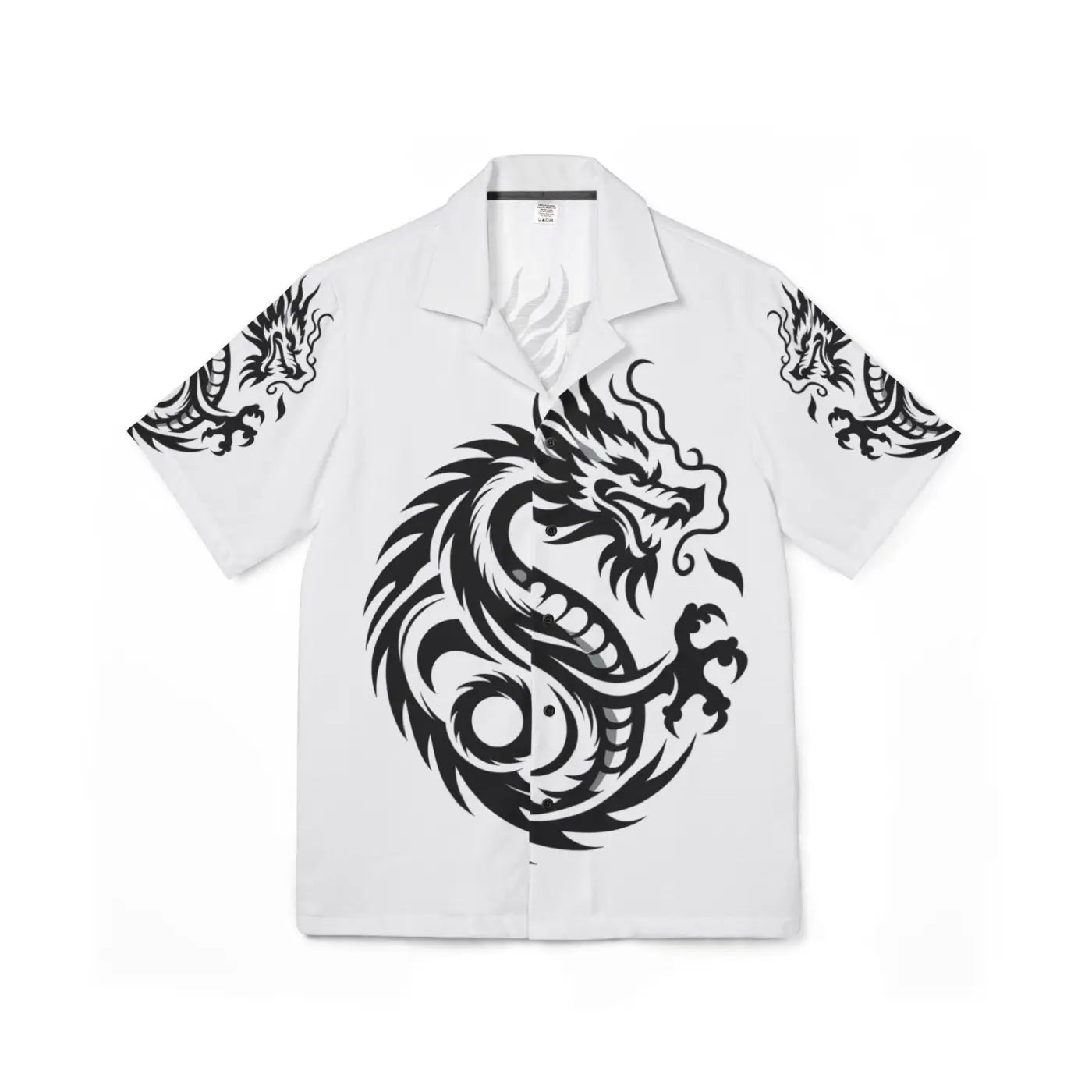 Hawaiian Camp Shirt - Dragon Print Summer Style - DipaliZ
