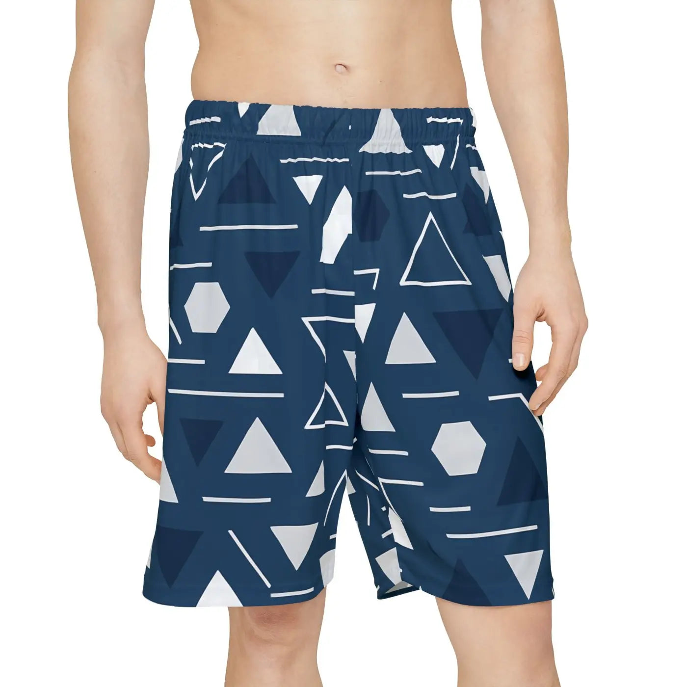 Premium Men's Sports Shorts - All Over Print Athletic - DipaliZ