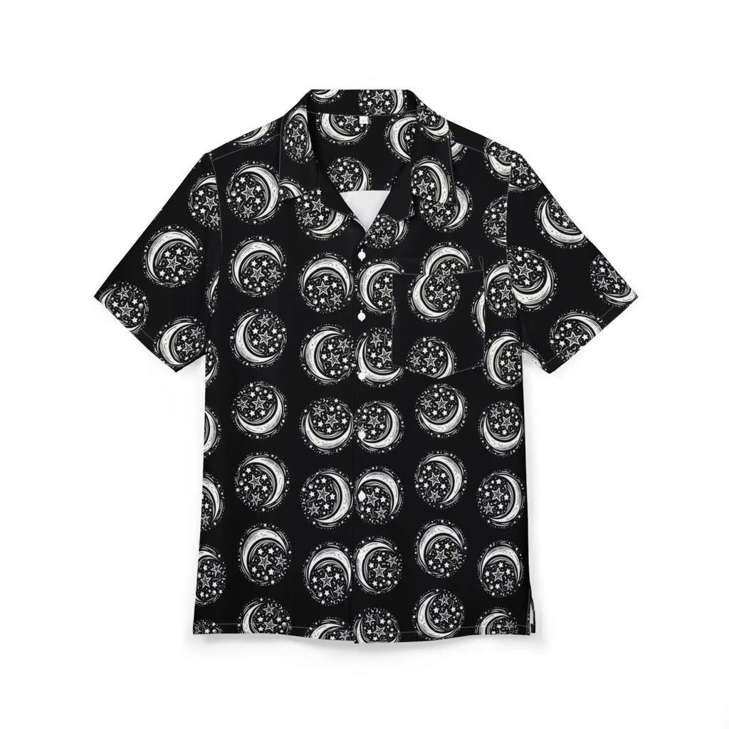 Celestial Hawaiian Button-Down - Unisex Summer Style - DipaliZ