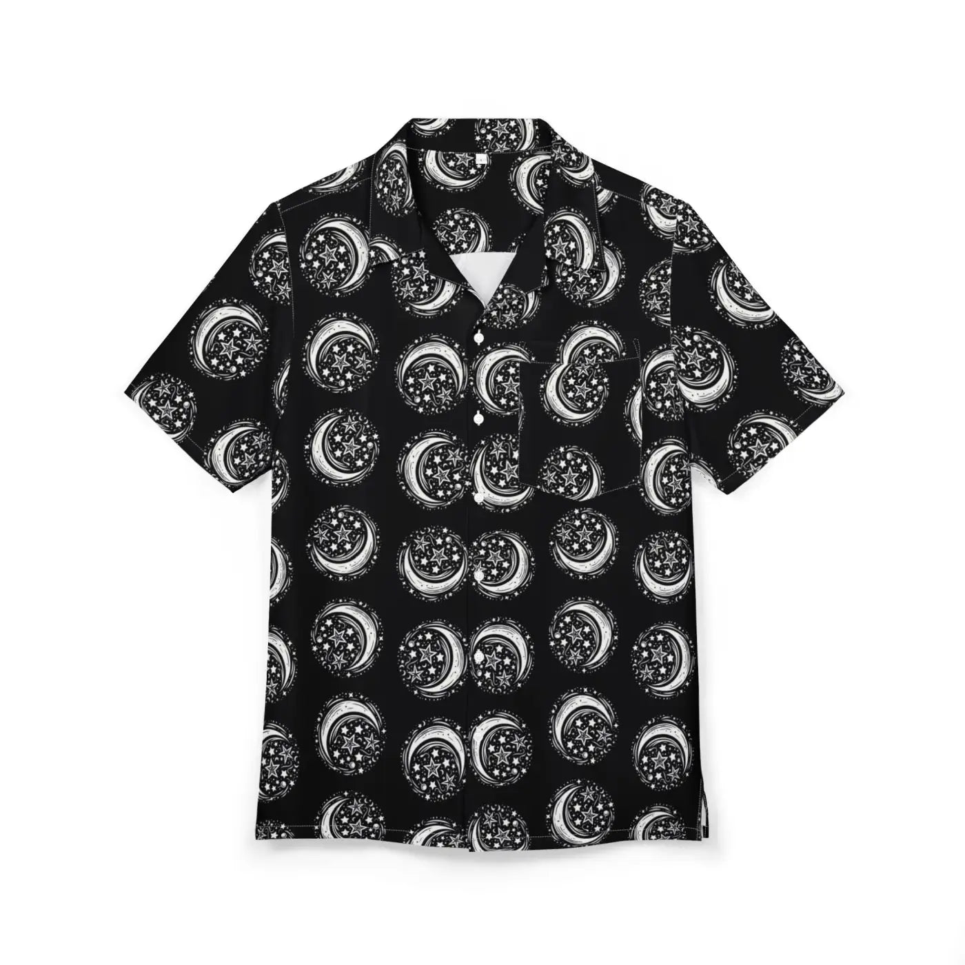 Celestial Hawaiian Button-Down - Unisex Summer Style - DipaliZ