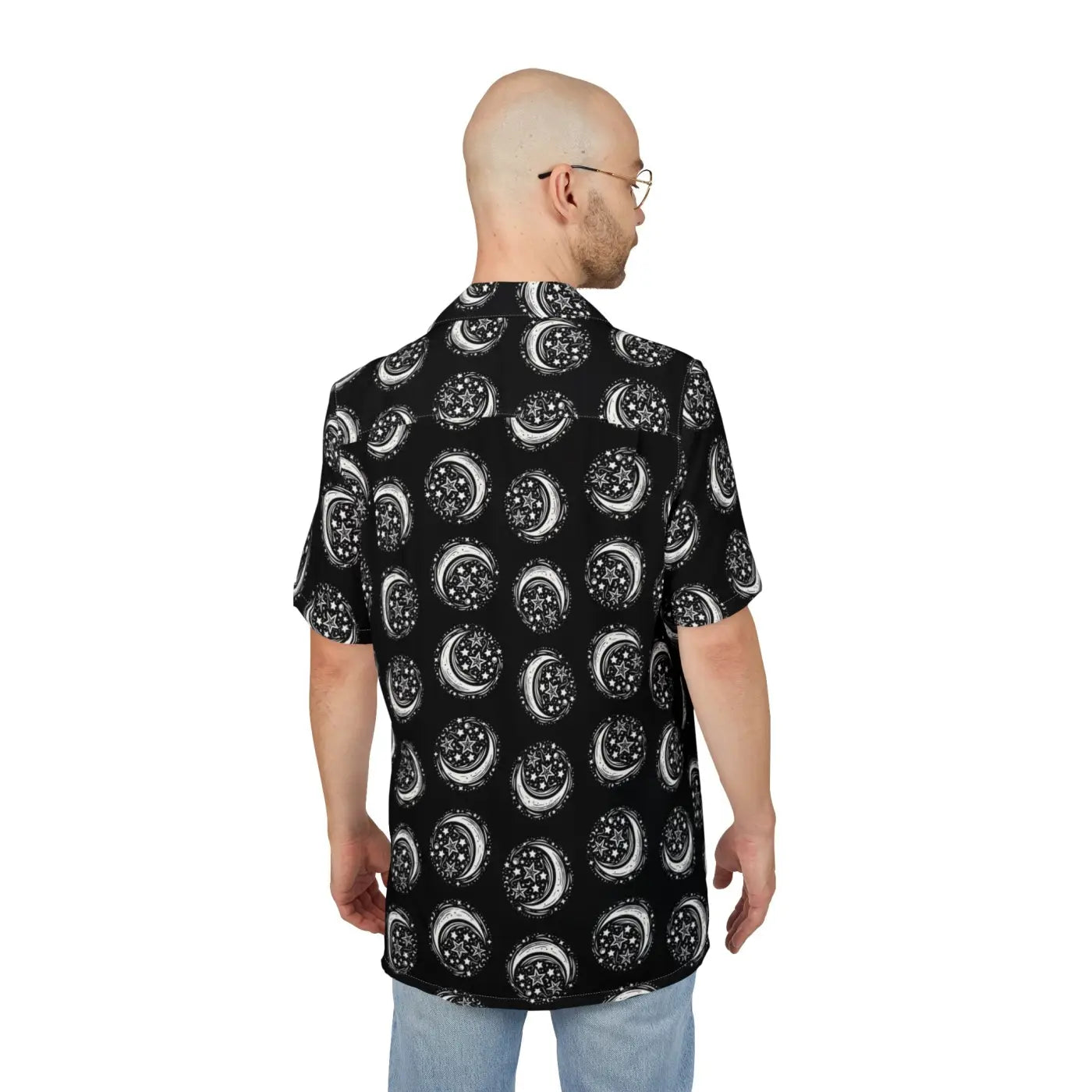 Celestial Hawaiian Button-Down - Unisex Summer Style - DipaliZ