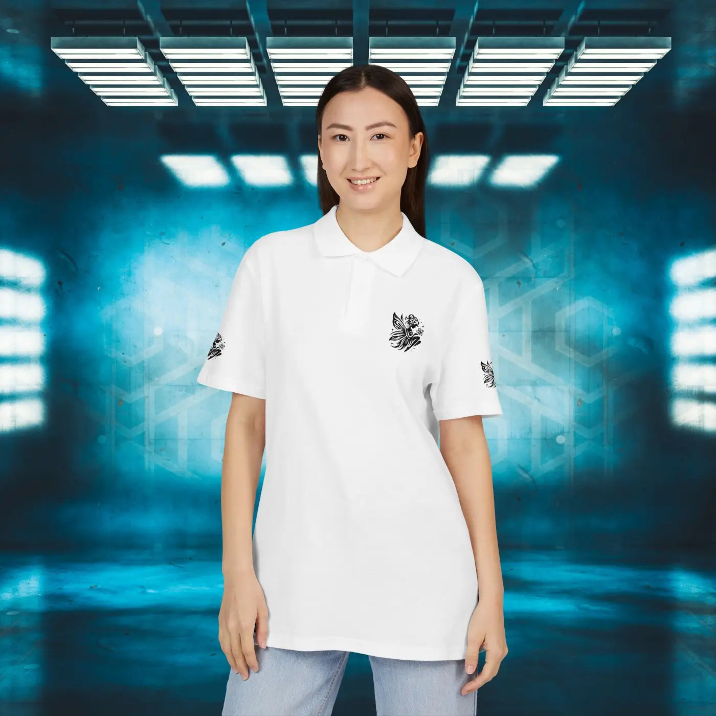 Stylish Unisex Embroidered Polo - Casual Comfort - DipaliZ