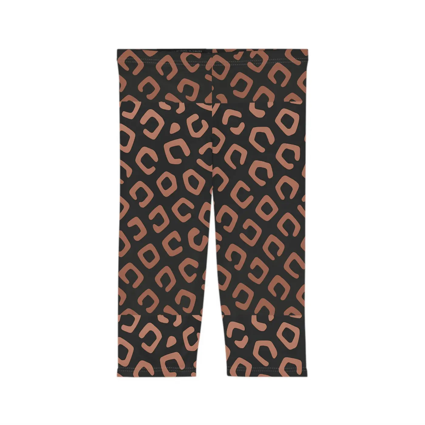 Stylish Women's Capri Leggings - All Over Print Design - DipaliZ