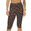Stylish Women's Capri Leggings - All Over Print Design - DipaliZ