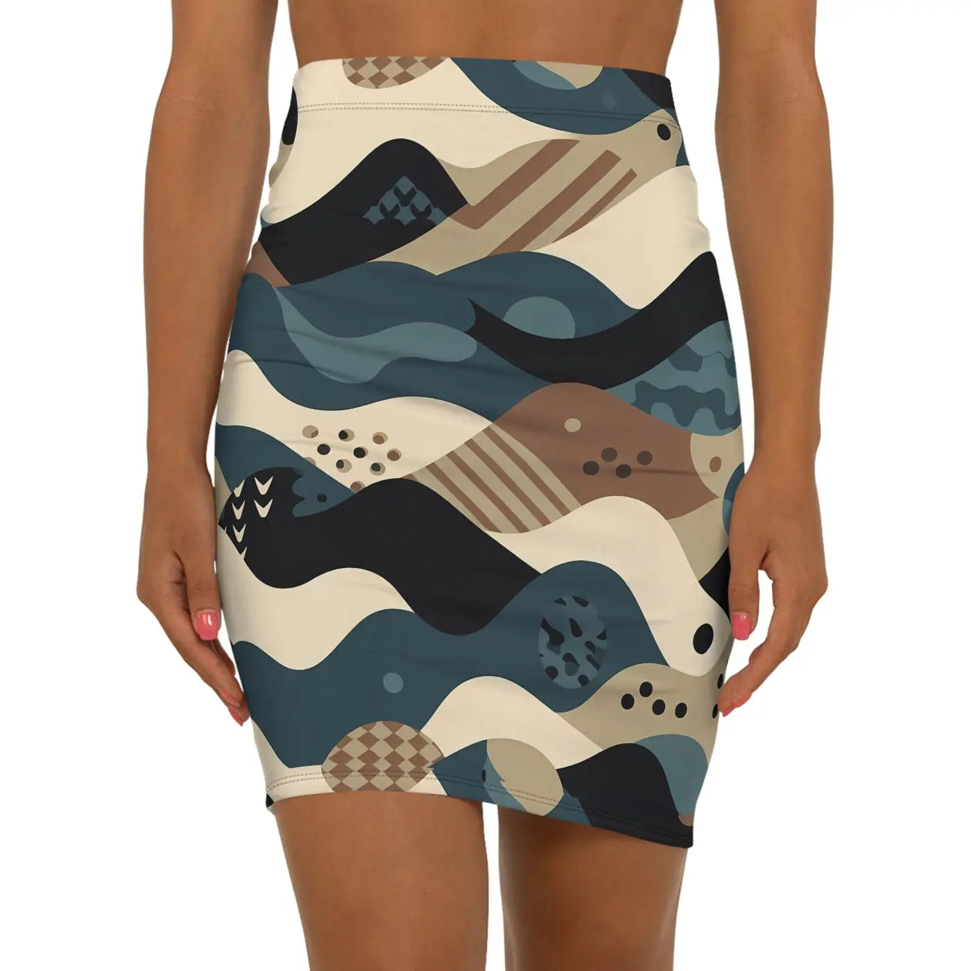 Mid-Waist Pencil Skirt - Women's Stylish Office Wear - DipaliZ
