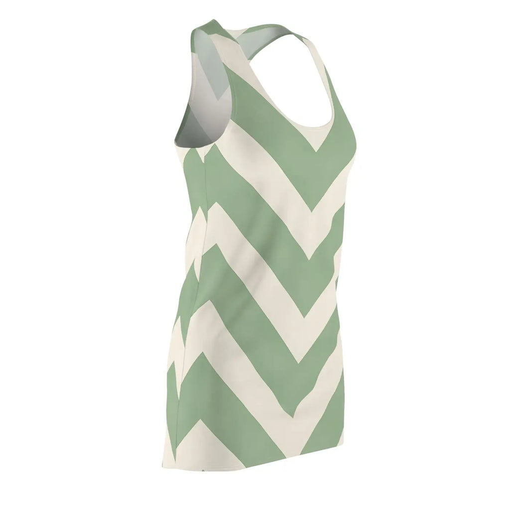 Chevron Design Summer Dress - Stylish Women's Racerback - DipaliZ