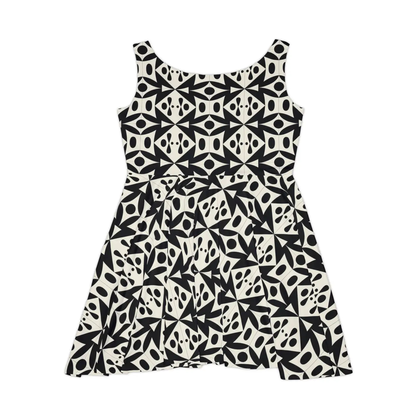 Women's Skater Dress - Vibrant Abstract Pattern Party Wear - DipaliZ