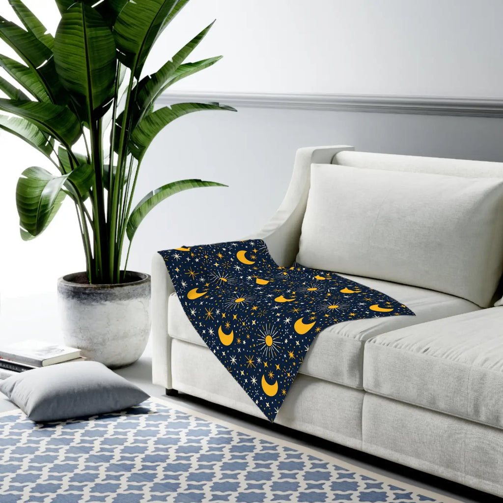 Heavenly Stars Baby Swaddle - Cosmic Comfort Blanket - DipaliZ