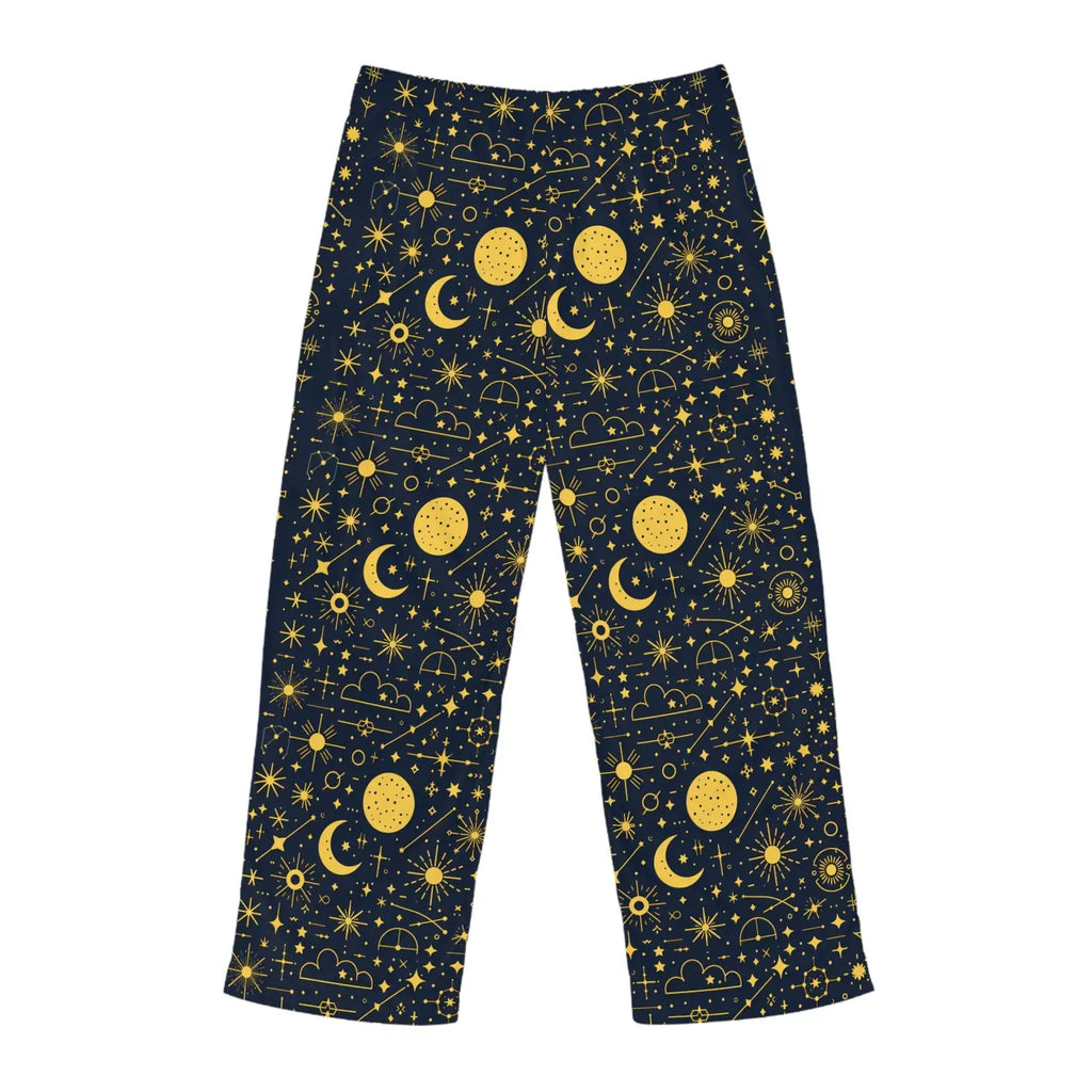 Cozy Stars Pajama Pants - Drawstring Tie Loungewear - DipaliZ
