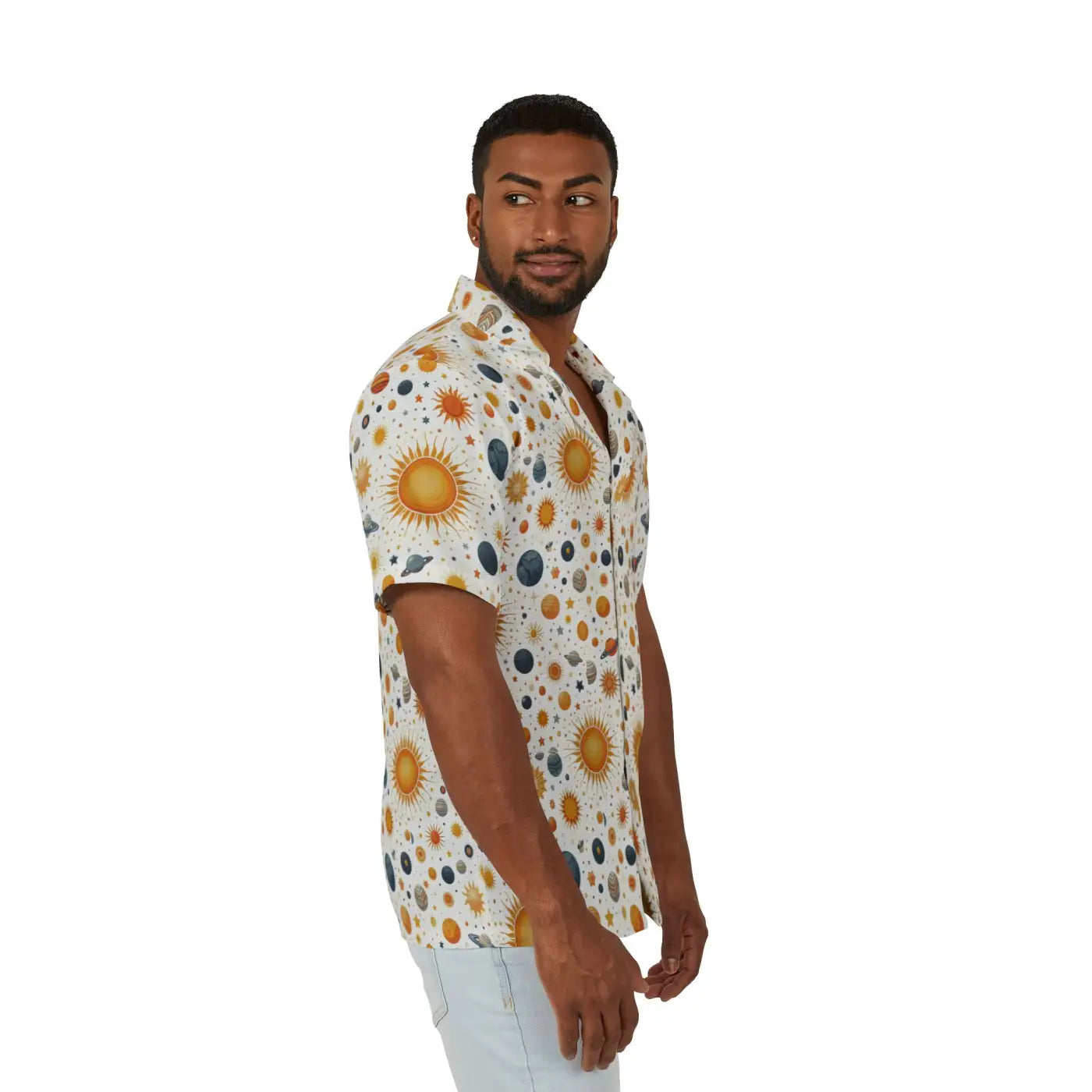 Hawaiian Camp Shirt - Linen Texture Summer Style - DipaliZ