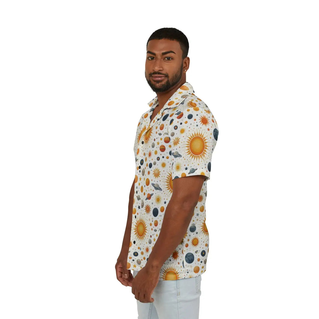 Hawaiian Camp Shirt - Linen Texture Summer Style - DipaliZ