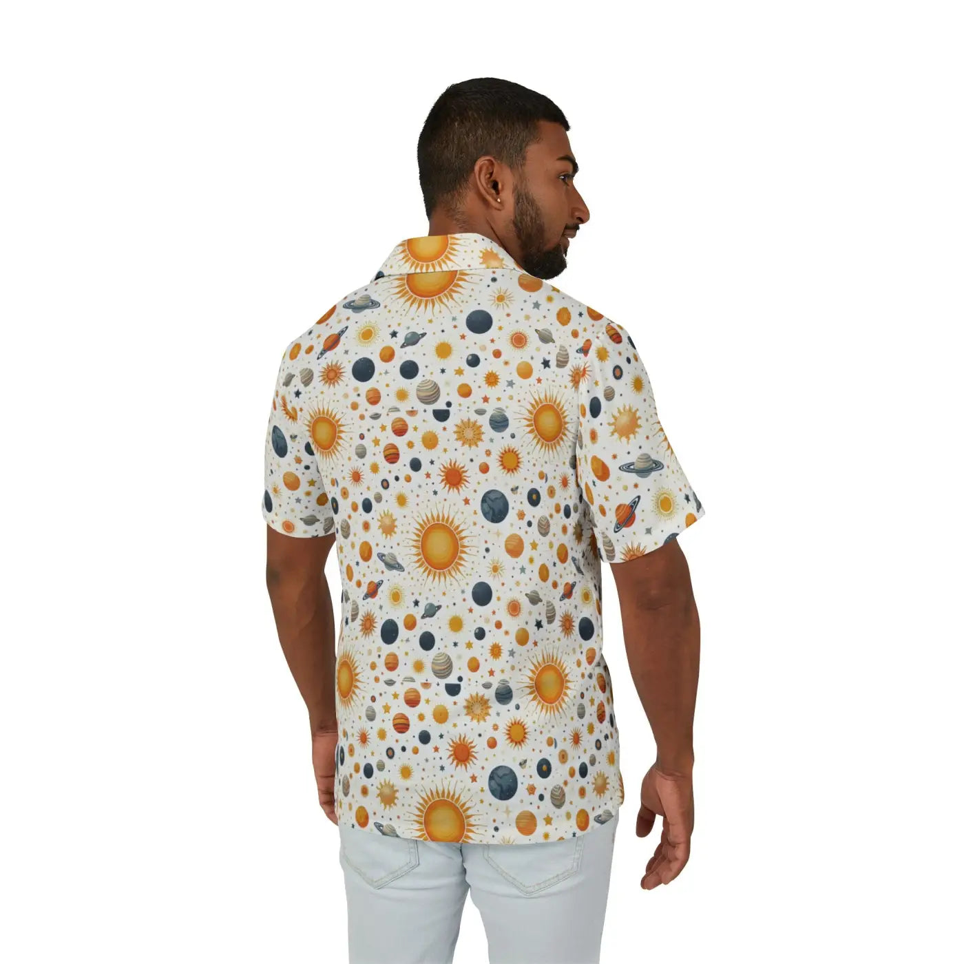 Hawaiian Camp Shirt - Linen Texture Summer Style - DipaliZ