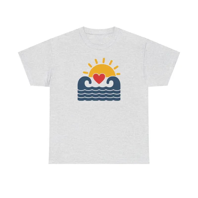 Unisex Heavy Cotton Tee - Ride the Waves Comfort - DipaliZ