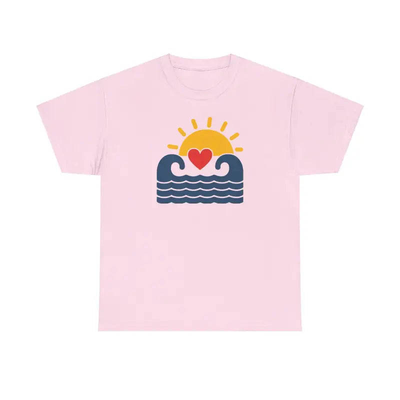 Unisex Heavy Cotton Tee - Ride the Waves Comfort - DipaliZ