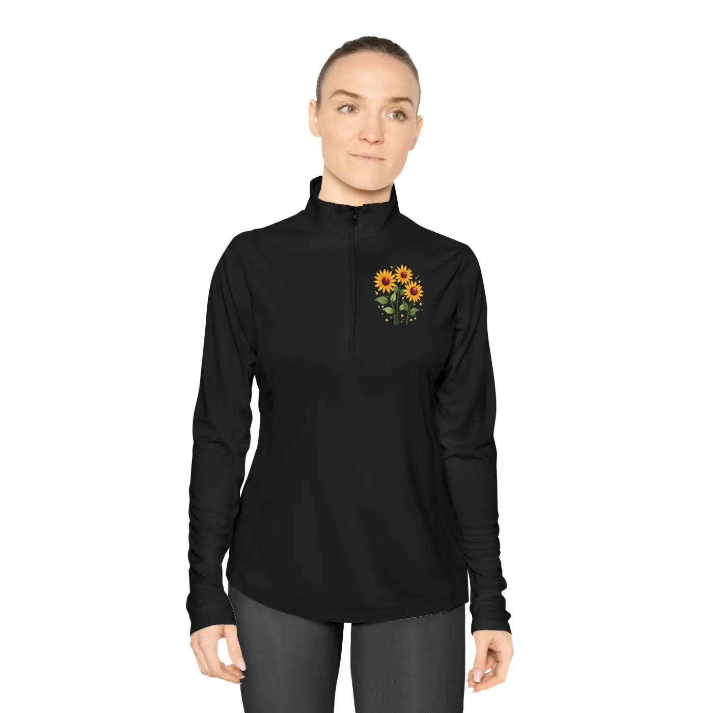 Ladies Quarter-Zip Pullover - Cozy Spring Style - DipaliZ