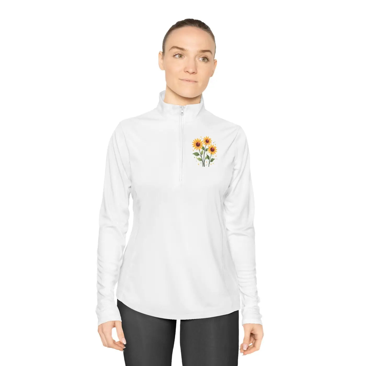 Ladies Quarter-Zip Pullover - Cozy Spring Style - DipaliZ
