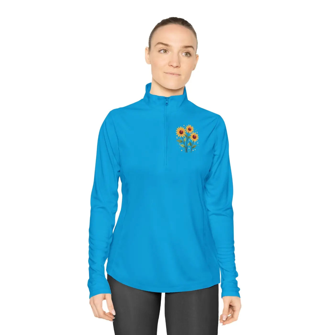 Ladies Quarter-Zip Pullover - Cozy Spring Style - DipaliZ