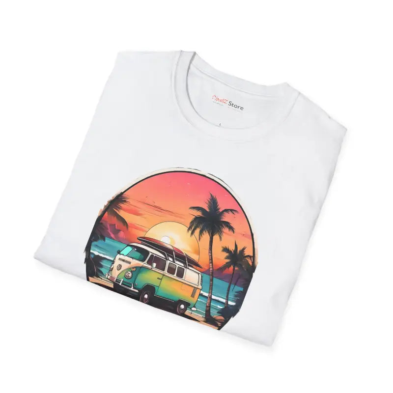 Vintage Van Vibes Tee - Sunset Voyage Comfort Style - DipaliZ