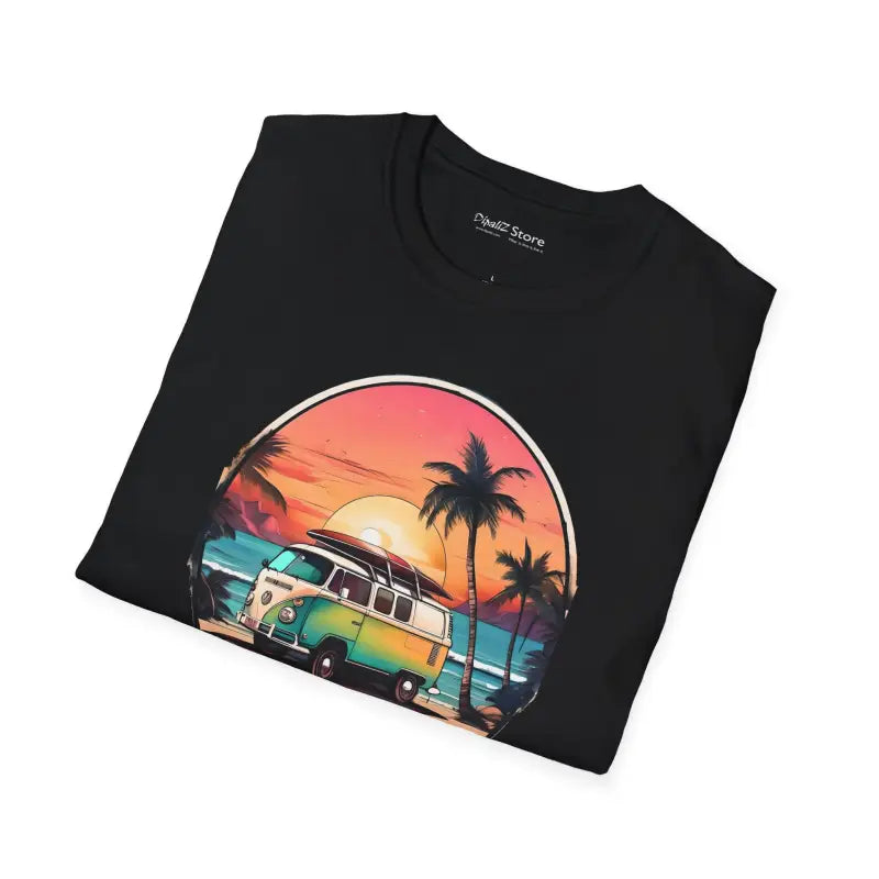 Vintage Van Vibes Tee - Sunset Voyage Comfort Style - DipaliZ