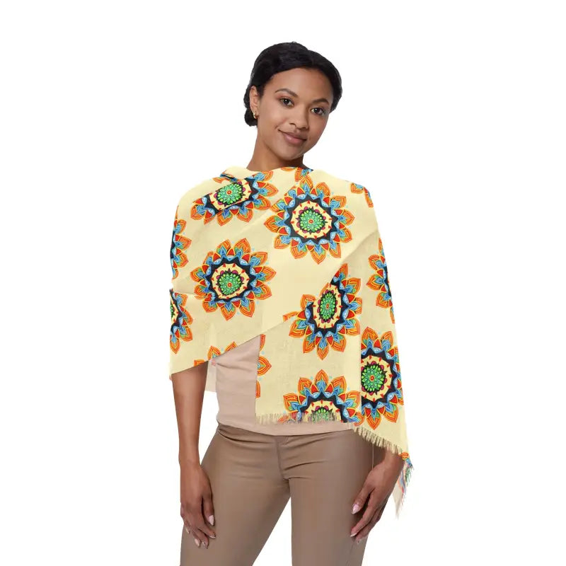 Sunshine Yellow Geometric Scarf - Dynamic Brand Style - DipaliZ