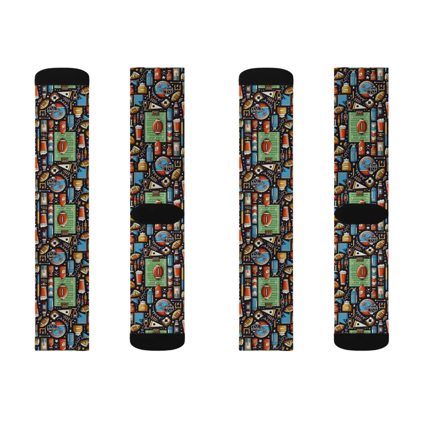 Game Day Sublimation Socks - Football Pride Style - DipaliZ