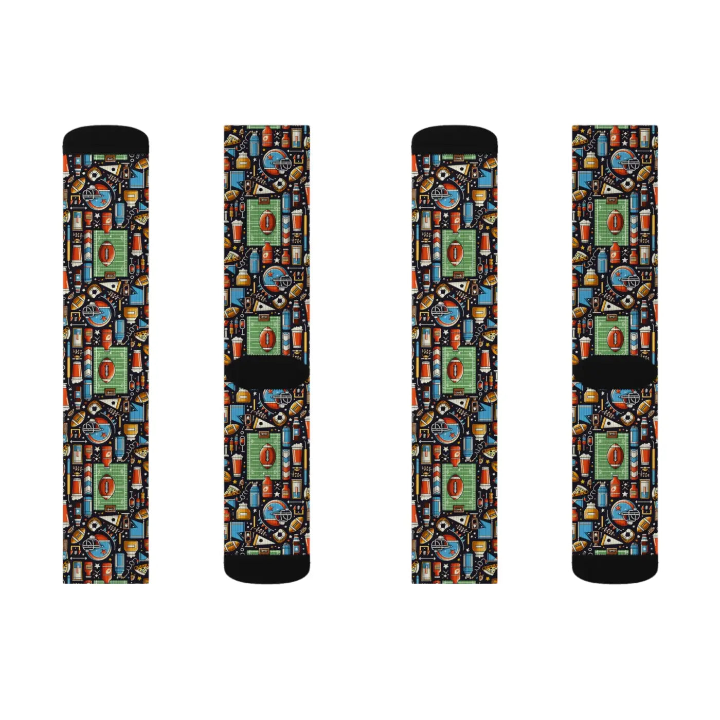 Game Day Sublimation Socks - Football Pride Style - DipaliZ