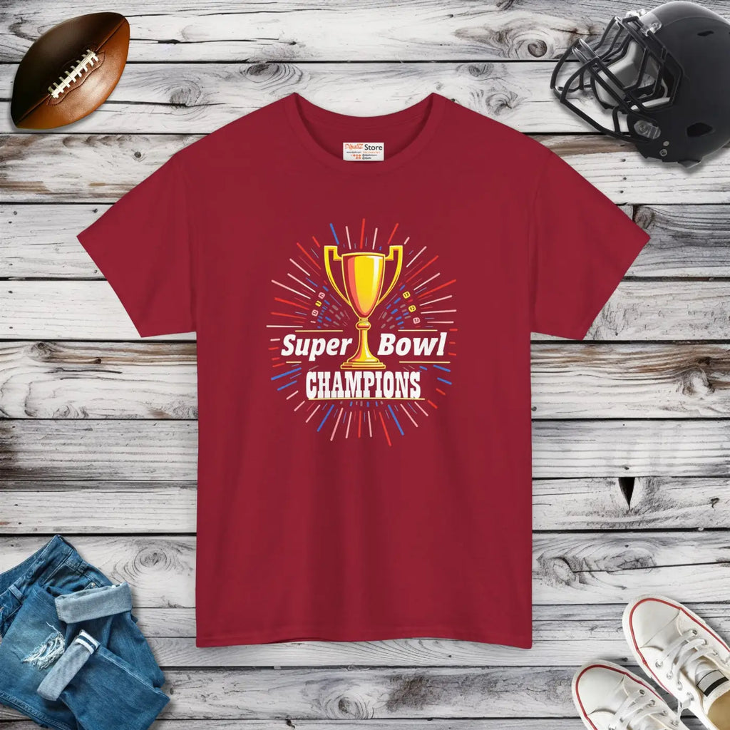 Heavy Cotton Tee - Super Football Champs Essential - DipaliZ