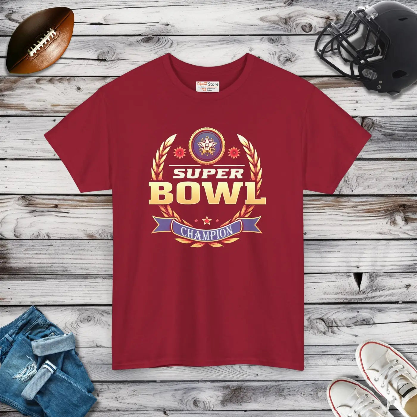 Super Champs Unisex Heavy Cotton Tee - Ultimate Comfort - DipaliZ