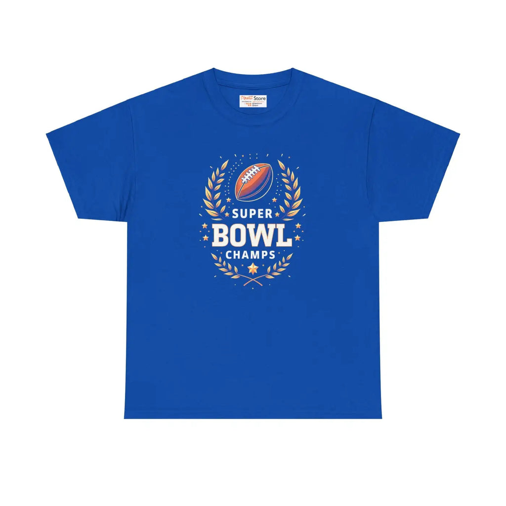 Super Football Champs Heavy Cotton Tee - Reinforced Shoulders - DipaliZ