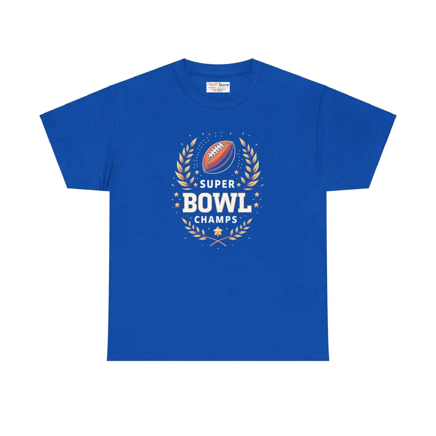Super Football Champs Heavy Cotton Tee - Reinforced Shoulders - DipaliZ