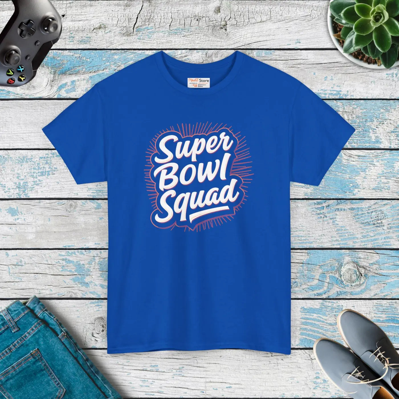 Super Football Squad Unisex Heavy Cotton Tee - Game Day Style - DipaliZ
