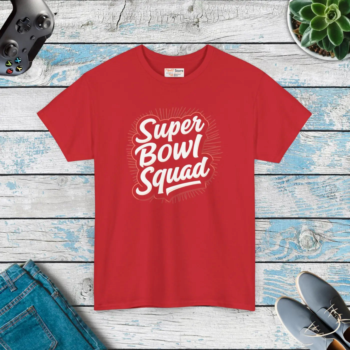 Super Football Squad Unisex Heavy Cotton Tee - Game Day Style - DipaliZ